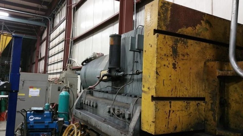 500 TON PACIFIC 500BD HYDRAULIC BULLDOZER PRESS. STOCK # 1265320