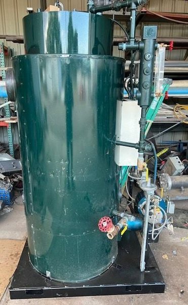 Columbia CT‑37.6‑S Steam Boiler with Power Flame C1‑G‑10B Burner, 2002 – Well-Maintained