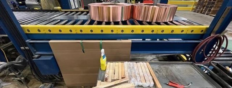 6000# X 62.5" X 120" K&amp;S STACK/CONVEYOR WITH END STOP STOCK# 3953