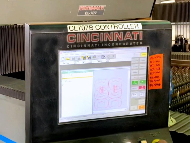 Cincinnati CL-707 (2004) 6' x 12' CO2 Laser