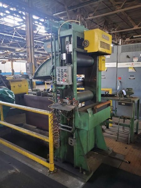 18" x .025" - .003" Ruesch Ring Type Precision Double Loop Slitting Line, Stock # 14158