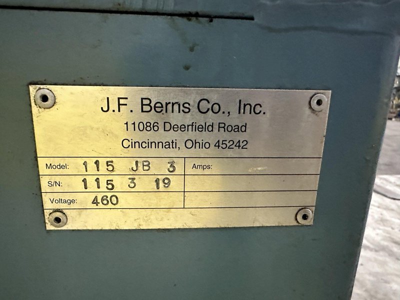 4.5" LNS / JF BERNS MODEL #115-JB-3 BAR CHAMFERING MACHINE: STOCK #21958