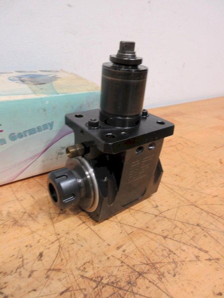 Heimatec (P/N: 8 030 45 120) BMT45 90 Deg Radial Milling and Drilling Head Live Tool Holder, ER25 collet- Auction Item
