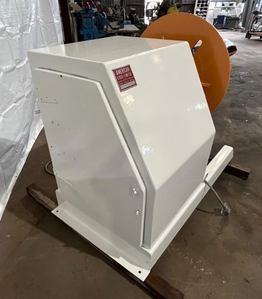 6,000 LBS X 42" AMERICAN STEEL LINE MOTORIZED UNCOILER STOCK# 3458