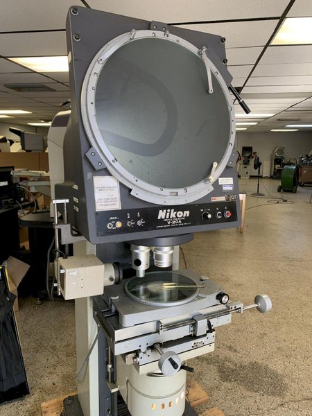 20" NIKON Model V-20A Optical Comparator, with 5X Lens and dro.