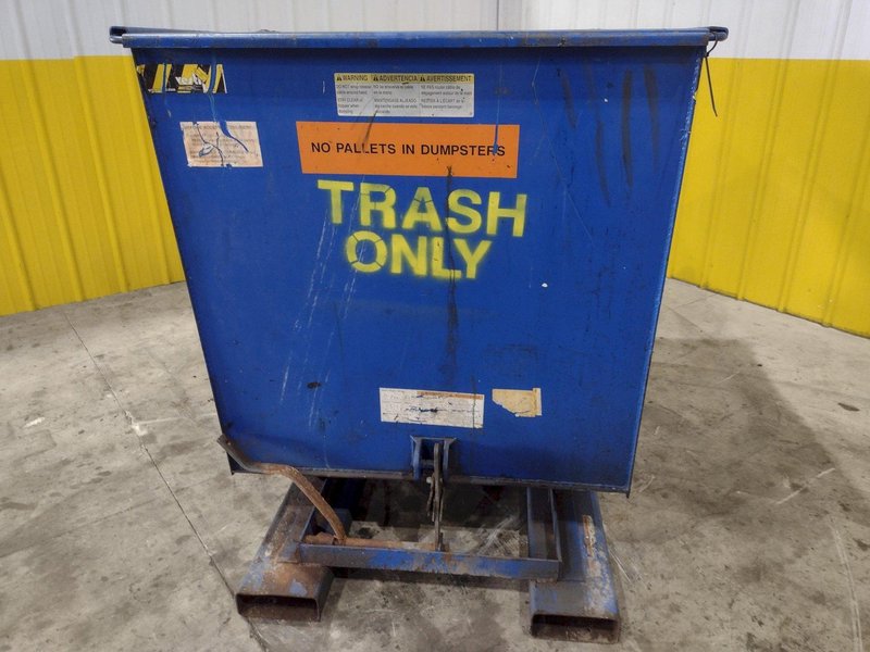 1 YARD X 6,000 LBS VESTIL MODEL #D-HOP-100-HD SELF DUMPING HOPPER: STOCK #22489