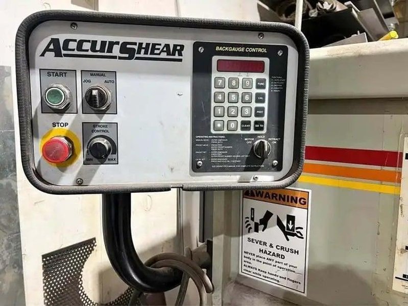 2003 Accurshear 613510 Hydraulic Power Squaring Shear (#5704)