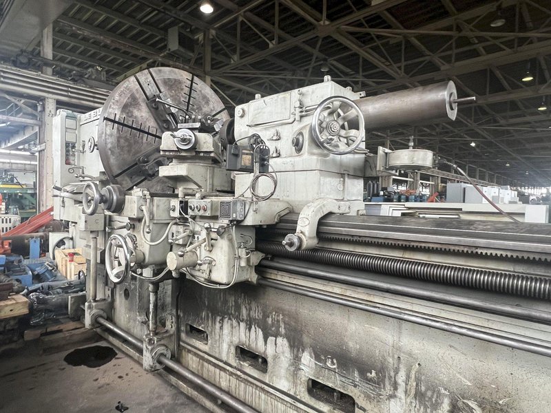 LEBLOND MODEL #4025-36 50"/130" X 230-362" HEAVY DUTY SLIDING BED GAP LATHE .STOCK # 0637323