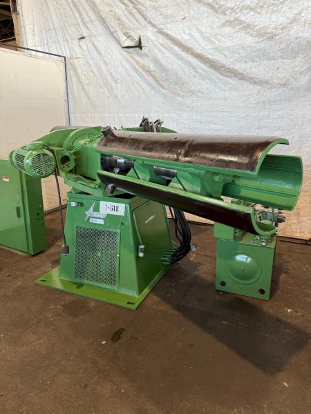 10,000 LBS X 48” X 72" OD ASC MODEL #10D48D22/5H200 DOUBLE END COIL REEL UNCOILER: STOCK #23383