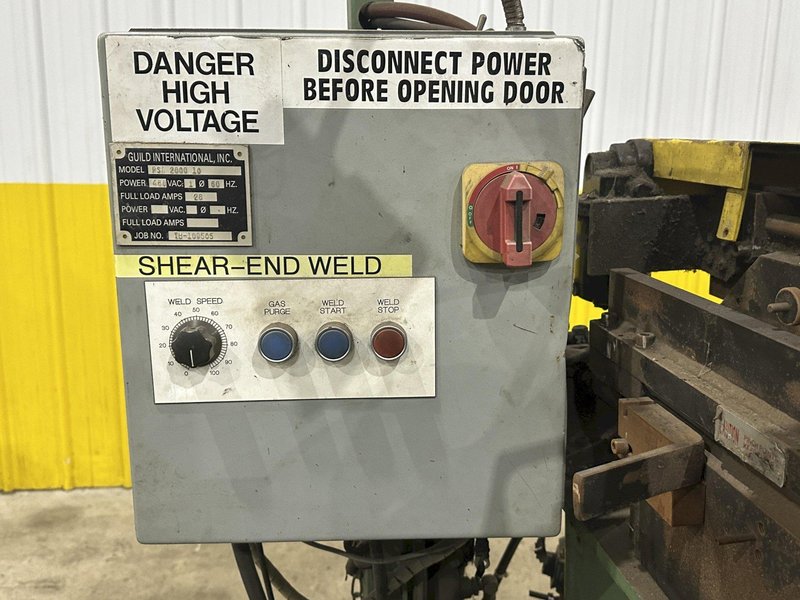 10" GUILD MODEL #PSA-200 SHEAR END COIL STRIP WELDER: STOCK #22606