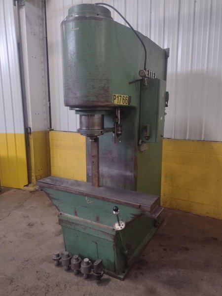 100 TON EITEL MODEL #RP100 HYDRAULIC C-FRAME PRECISION STRAIGHTENING PRESS: YOBRO #16014