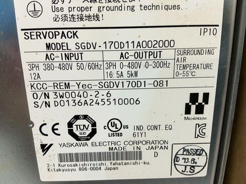 Yaskawa  Servopack  - Sgdv-170d11a002000