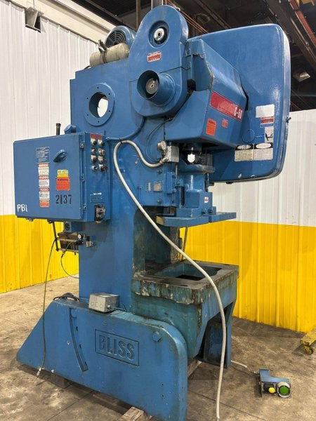 60 TON BLISS MODEL #C-60 OBI PUNCH PRESS 4" STROKE: YOBRO #24082