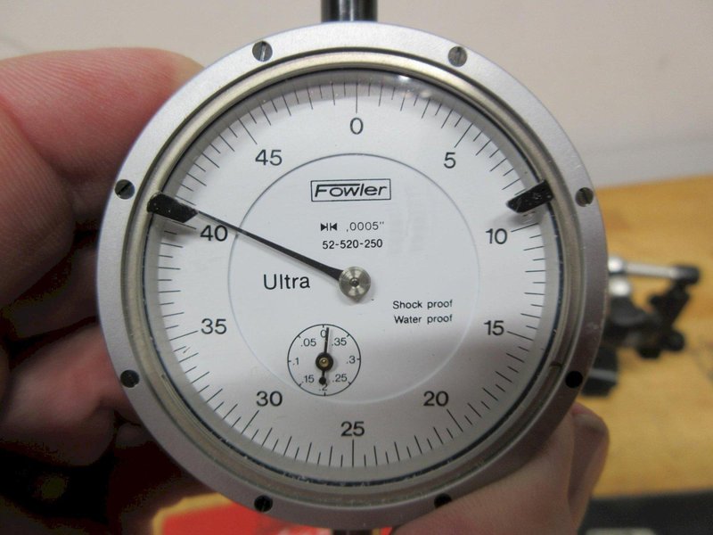 Etalon 14" Vernier Caliper, (2) Mitutoyo Protractors, Fowler 1" Travel Indicator, Mag Base Indicator Holder, SPI Radius and Surface Finish Gages- Auction Item
