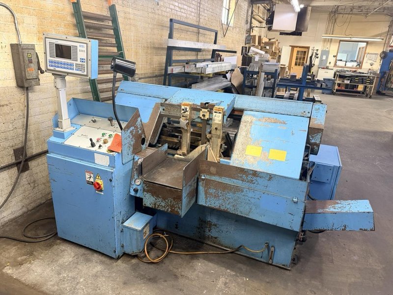 DoAll 13″ x 13″ Model C-3300NC Automatic Horizontal Bandsaw, 1998 –  NC Control, Programmable Job Memory,  Auto Shuttle Indexing Bar Feed