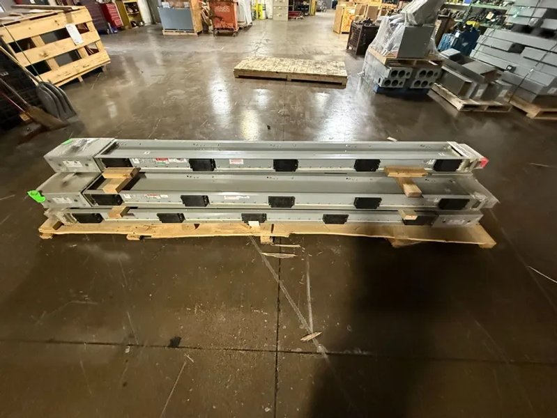 EATON 2500A POW-R-WAY III 10′ Copper Straight Length Busway 480V, 3PH, 3G NEW