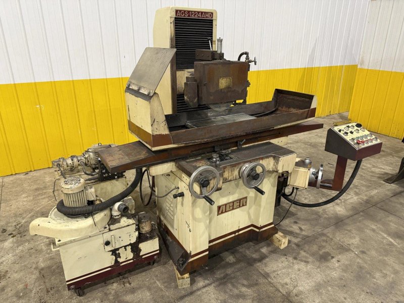 12" X 24" ACER MODEL #AGS-1224AHD HYDRAULIC HORIZONTAL SURFACE GRINDER: STOCK # 4144