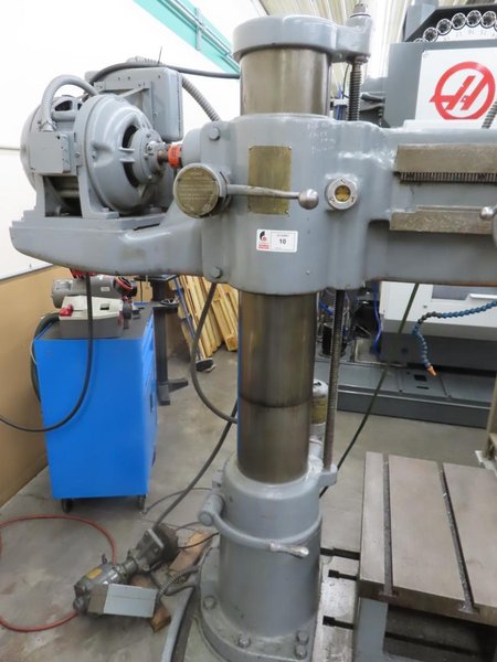 Cincinnati Bickford 4' x 9" Radial Arm Drill, Box Table, Power Elevation, Power Quill Feed, Coolant- Auction Item