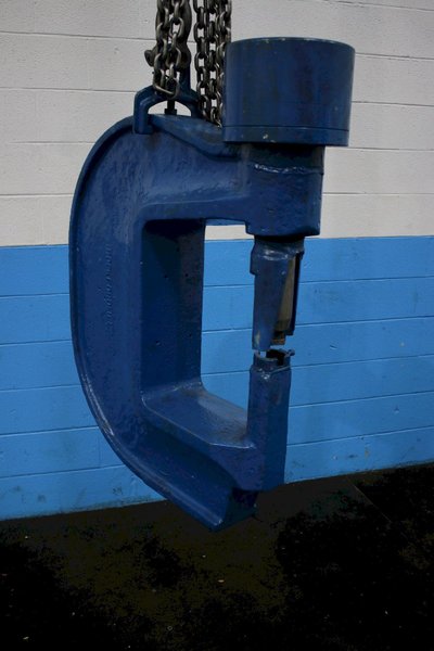 90 TON ROCKFORD #791 HYDRAULIC C FRAME WEBB PUNCH: STOCK # 63726