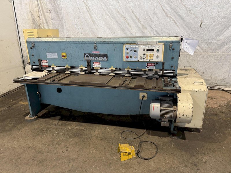 78" X .250" AMADA M–2060 MECHANICAL SQUARING SHEAR. STOCK # 1001225