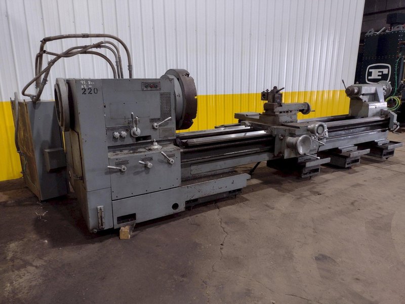 38" X 120" POREBA MODEL TPL-90/M *** 12" HOLLOW SPINDLE *** ENGINE LATHE: STOCK #18538