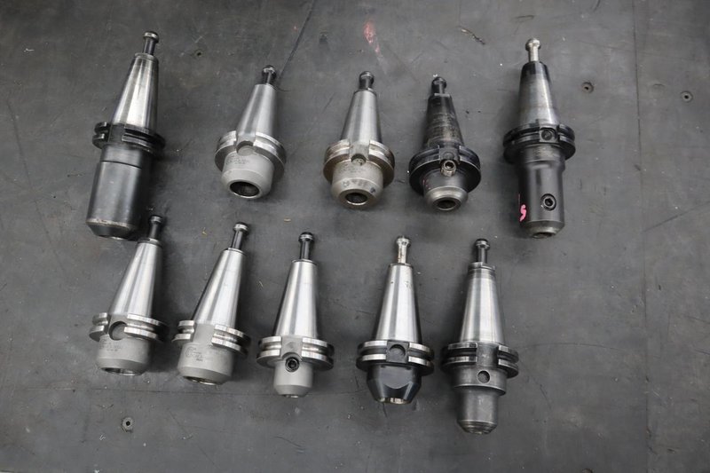 CT40 Taper Tool Holders: (10) End Mill Holders- Auction Item