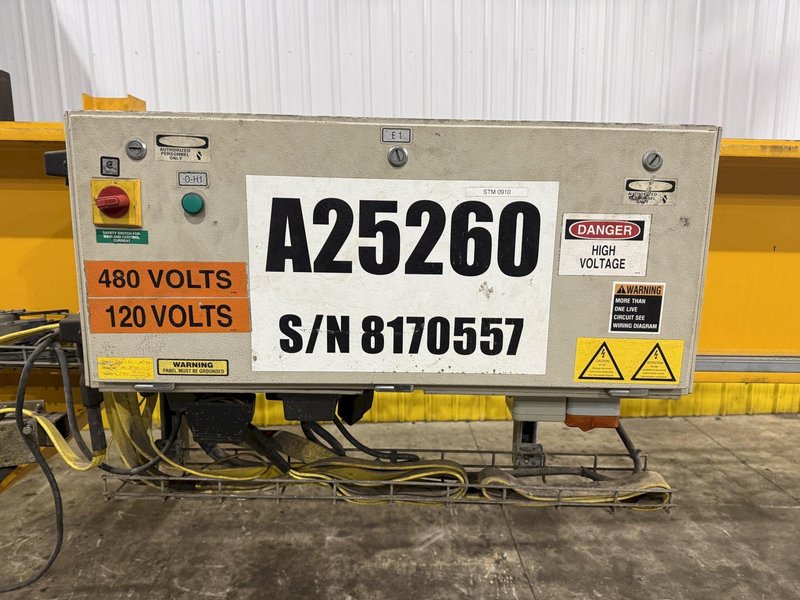 7.5 TON x 48'-9'' x KONE CRANES FREE STANDING CRANE SYSTEM, COMPLETE WITH 140' RUNWAY BEAMS AND UPRIGHTS: YOBRO #24534