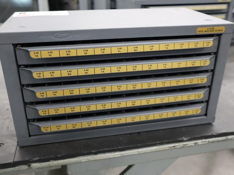 Huot Drill Index, Taps - 5 Drawer- Auction Item