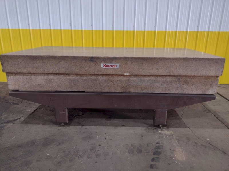 8' X 4' X 16" STARRETT CRYSTAL PINK SURFACE PLATE: STOCK #19055