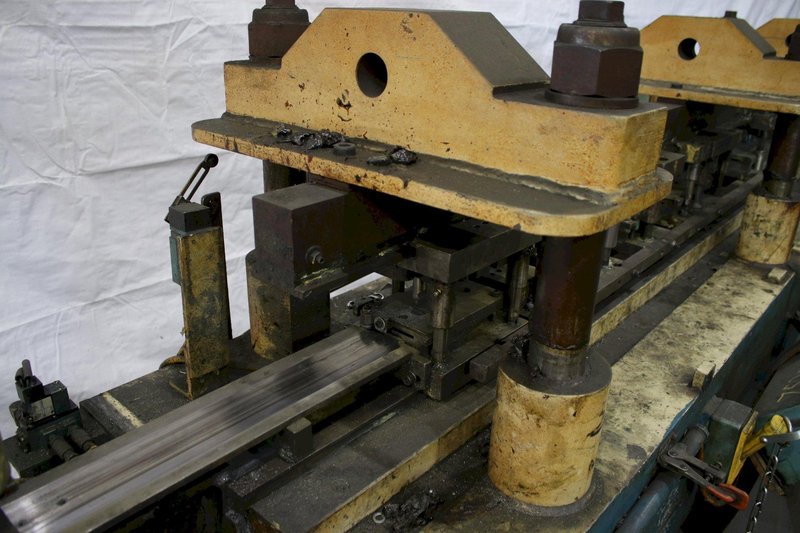 50 TON TISHKEN 3 HEADED PRE PUNCH PRESS: STOCK #75278
