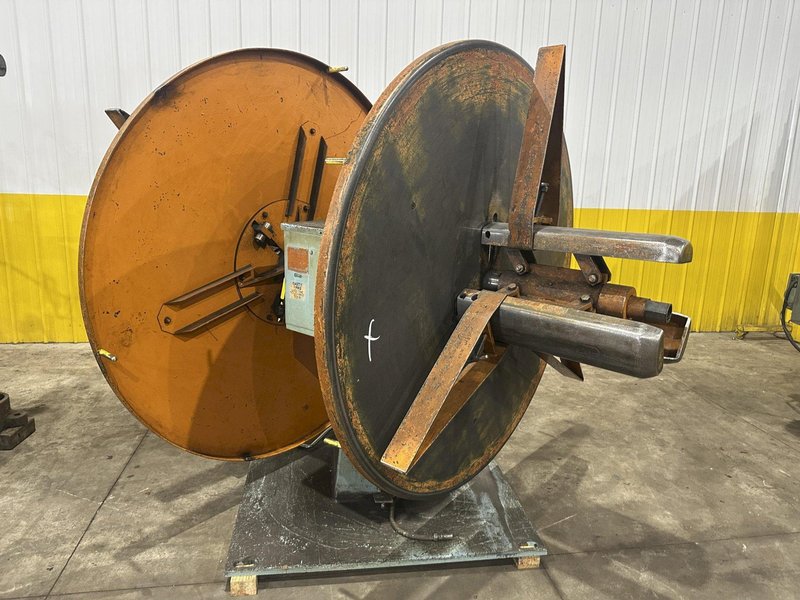 4,000 LBS x 20" AMERICAN STEEL LINE MODEL #60 DOUBLE END PULL OFF UNCOILER COIL REEL: STOCK #23066