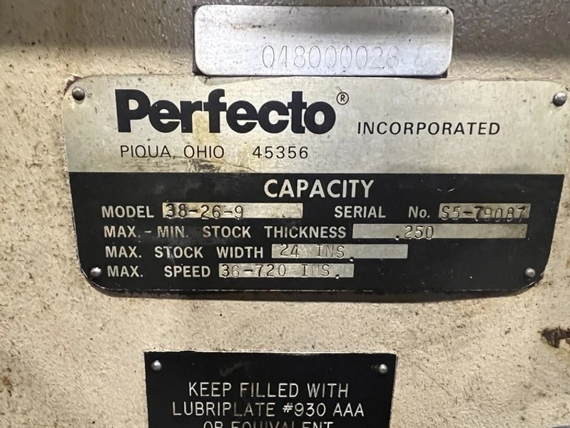 Dallas / Perfecto 13,000# x 24" x .250" Servo Feed Line w/ Coil Car, STO...