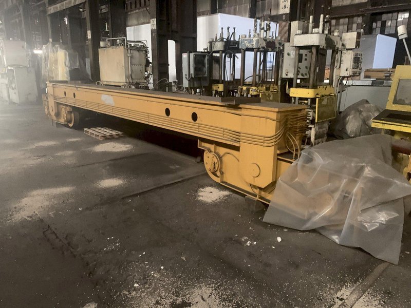 70 TON X 74'9" WHITING 8 WHEEL OVERHEAD BRIDGE CRANE WITH 35 TON AUXILIARY: STOCK 13212