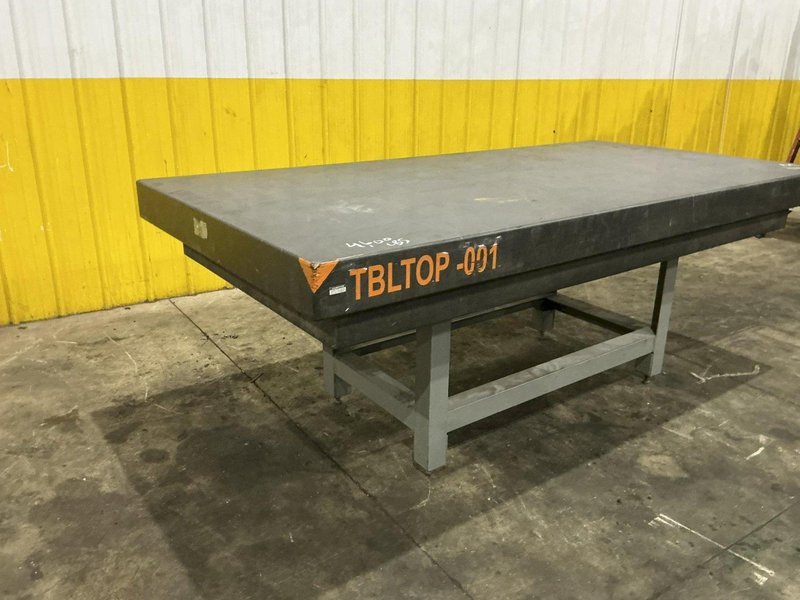 8' X 4' X 5" THICK BLACK GRANITE PRECISION INSPECTION TABLE: YOBRO #26198