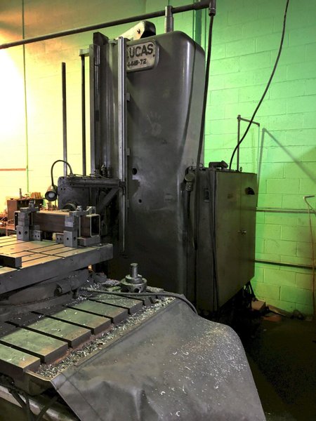 4" LUCAS MODEL #44IB-72 HORIZONTAL BORING MILL: STOCK 18230