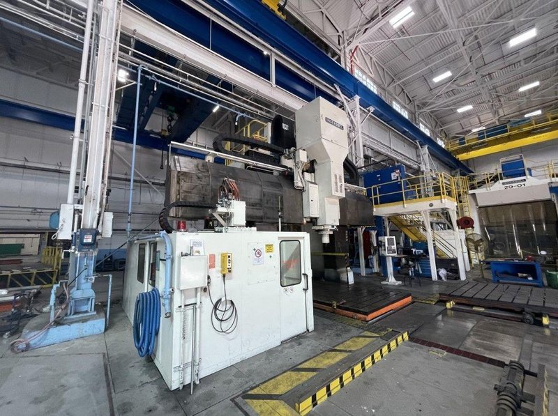 Ingersoll MasterMill 5-Axis CNC Bridge Mill, X-196″ w/Pallet Shuttle USED