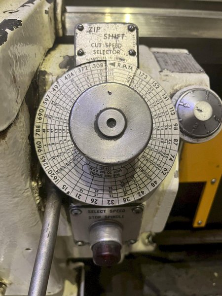 25” X 132” AMERICAN ZIP SHIFT ENGINE LATHE 2" HOLE: STOCK #16791