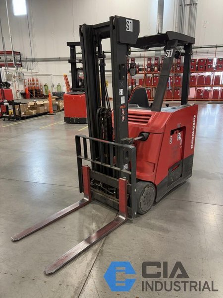 2021 - 3,000 LB. RAYMOND MODEL 415-C30TF STAND-UP ELECTRIC FORKLIFT