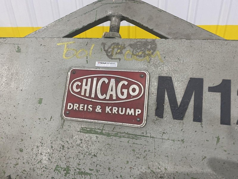48" X 14 GA CHICAGO DREIS &amp; KRUMP MODEL #BPO-414-6 BOX &amp; PAN FINGER BRAKE: STOCK #19836