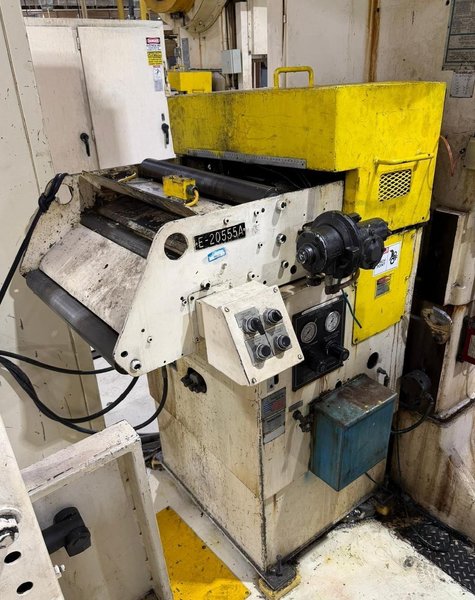 150-ton Minster "Piece-Maker" Back Geared Straight Side Press Model P2-150-60 For Sale, Year 1996 -  Includes Coil Feed Line