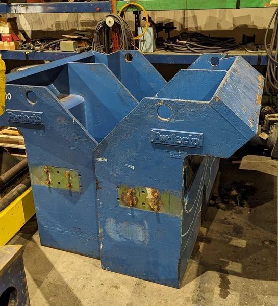 30,000# X 48" PERFECTO UNCOILER WITH COIL CAR &amp; HOLD DOWN  STOCK #3646