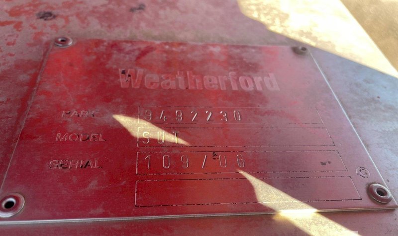 10" WEATHERFORD MODEL "SUT" PORTABLE PIPE HYDRDAULIC BREAK-OUT &amp; BUCKING MACHINE: STOCK #18037