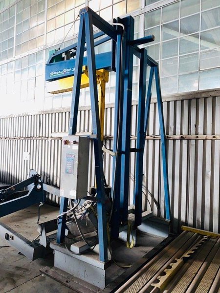 80" SIGNODE SPIRAL GRIP 310 SEMIAUTOMATIC WRAPPING SYSTEM. STOCK # 0955020
