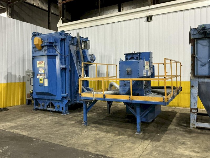 60" x 60" BCP MODEL #A4-9479 SPINNER HANGER SHOT BLAST MACHINE, NEW 1999: YOBRO #26149