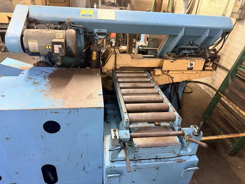 DoAll 13″ x 13″ Model C-3300NC Automatic Horizontal Bandsaw, 1998 –  NC Control, Programmable Job Memory,  Auto Shuttle Indexing Bar Feed