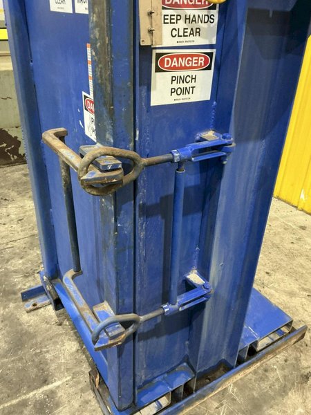 55 GALLON DRUM VESTIL HYDRAULIC CRUSHER &amp; COMPACTOR, MODEL #WBB3147055: YOBRO #24913