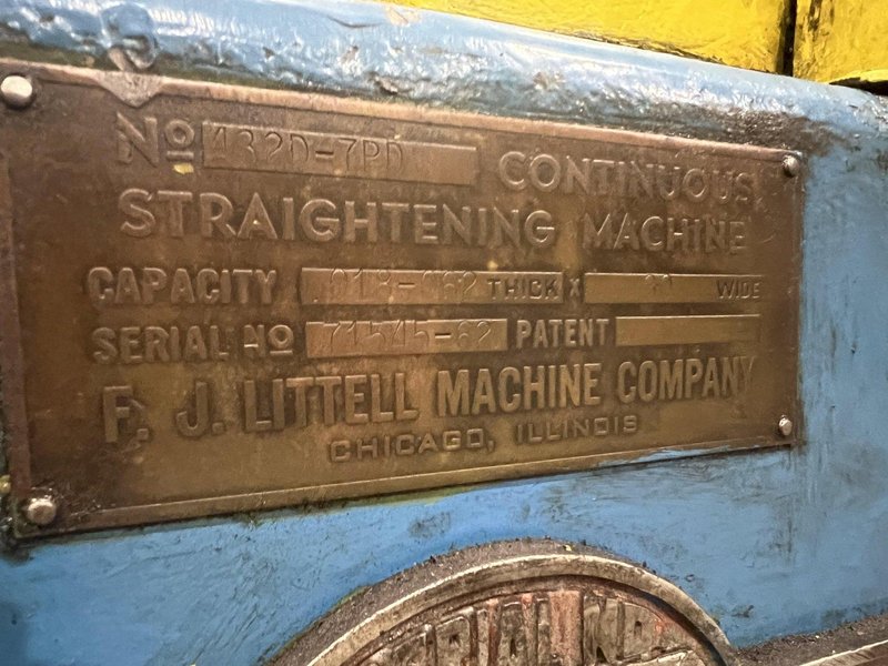 30" X .062" LITTELL MODEL #432D-7PD STRAIGHTENER: STOCK #19809