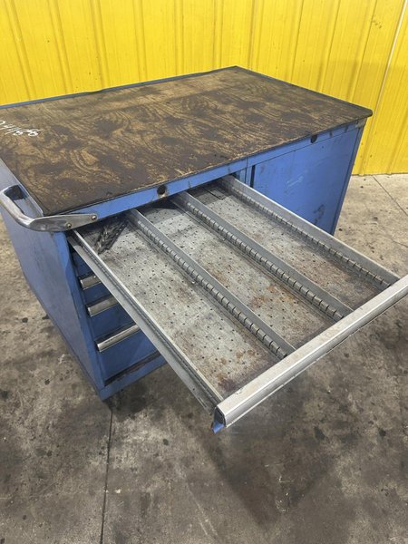 48" X 29" X 36" LISTA JOB BOX CABINET &amp; DRAWERS TOOLBOX ON CASTERS: YOBRO #24488