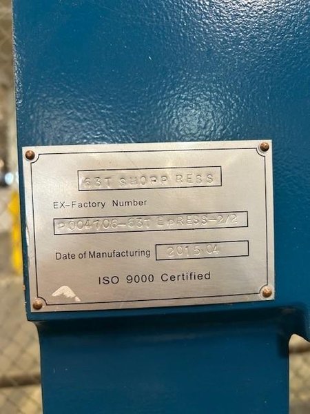 2015 BAILEIGH HSP-60M Hydraulic Press - 60 Ton Capacity, Like New