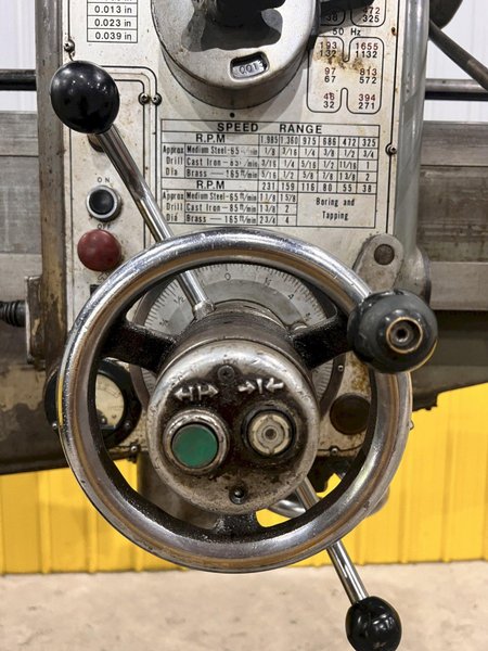4' X 13" OOYA MODEL #RE2-1300A RADIAL ARM DRILL: STOCK #21178